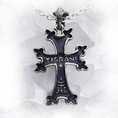 Armenian Eternity Cross Sterling Silver Pendant