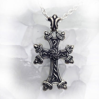 Armenian Eternity Cross Sterling Silver Pendant