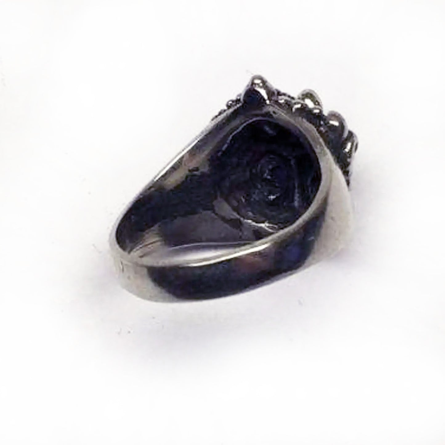 Crown Sterling Silver Ring with Ruby