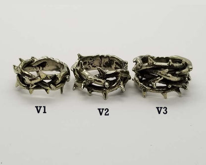 Crown of Thorns Silver Ring V2