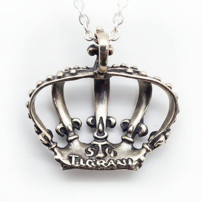 Magical Crown with Rubies Sterling Silver Pendant