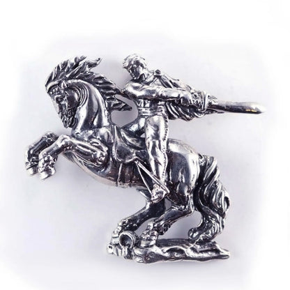 Armenian Epic Hero, Epos Legend David of Sasun Sterling Silver Pendant