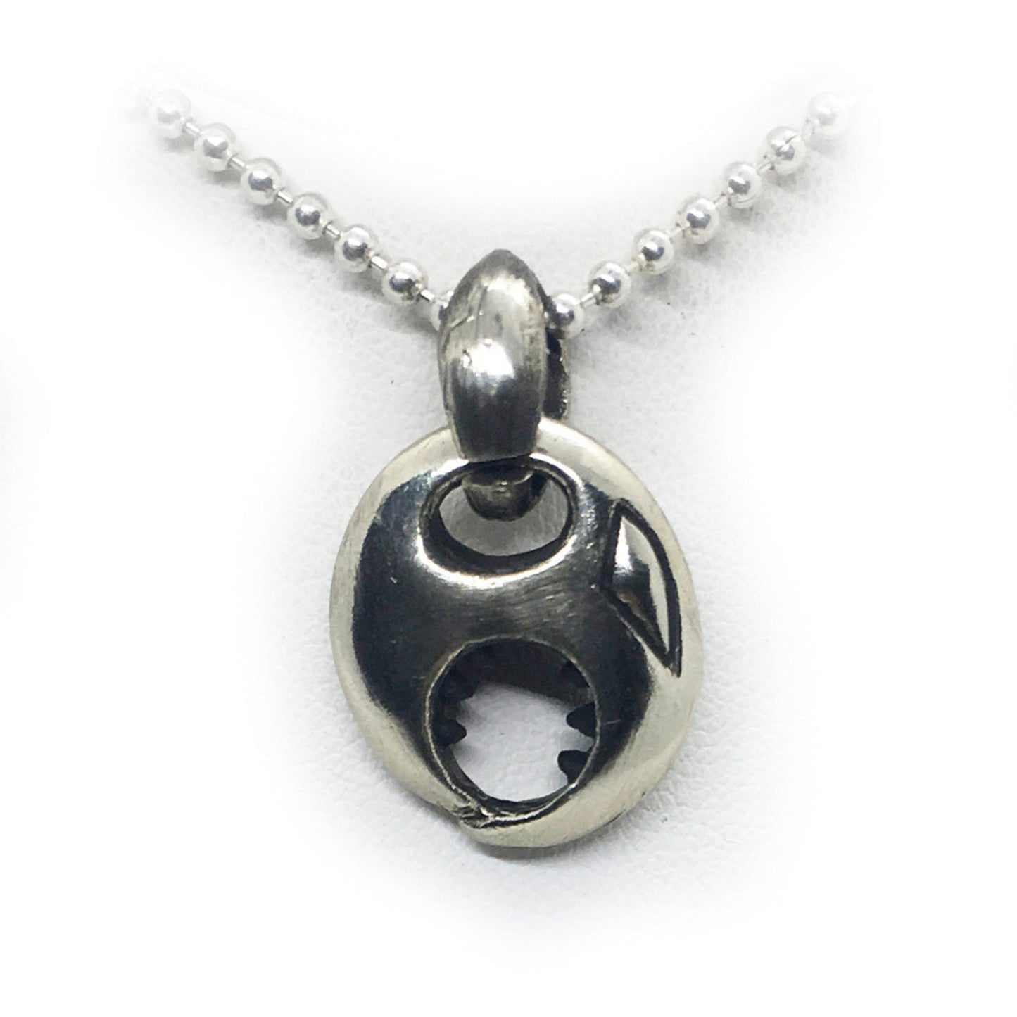 Abstract Head Silver Pendant