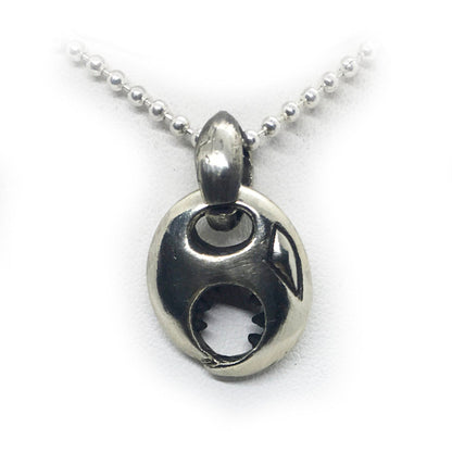 Abstract Head Silver Pendant