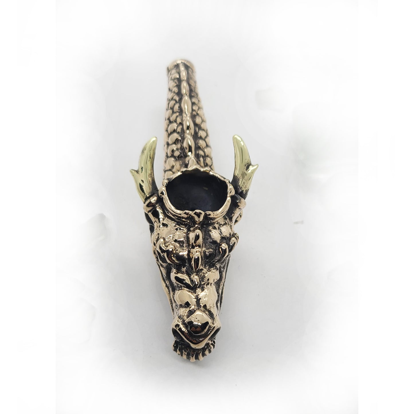 Dragon Head Unique Smoking Bronze Pipe