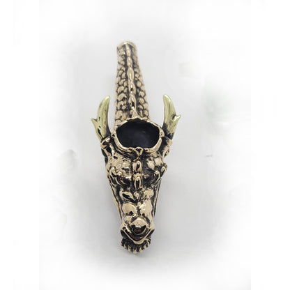 Dragon Head Unique Smoking Bronze Pipe