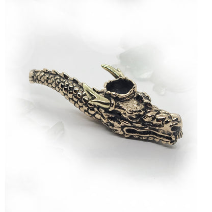 Dragon Head Unique Smoking Bronze Pipe