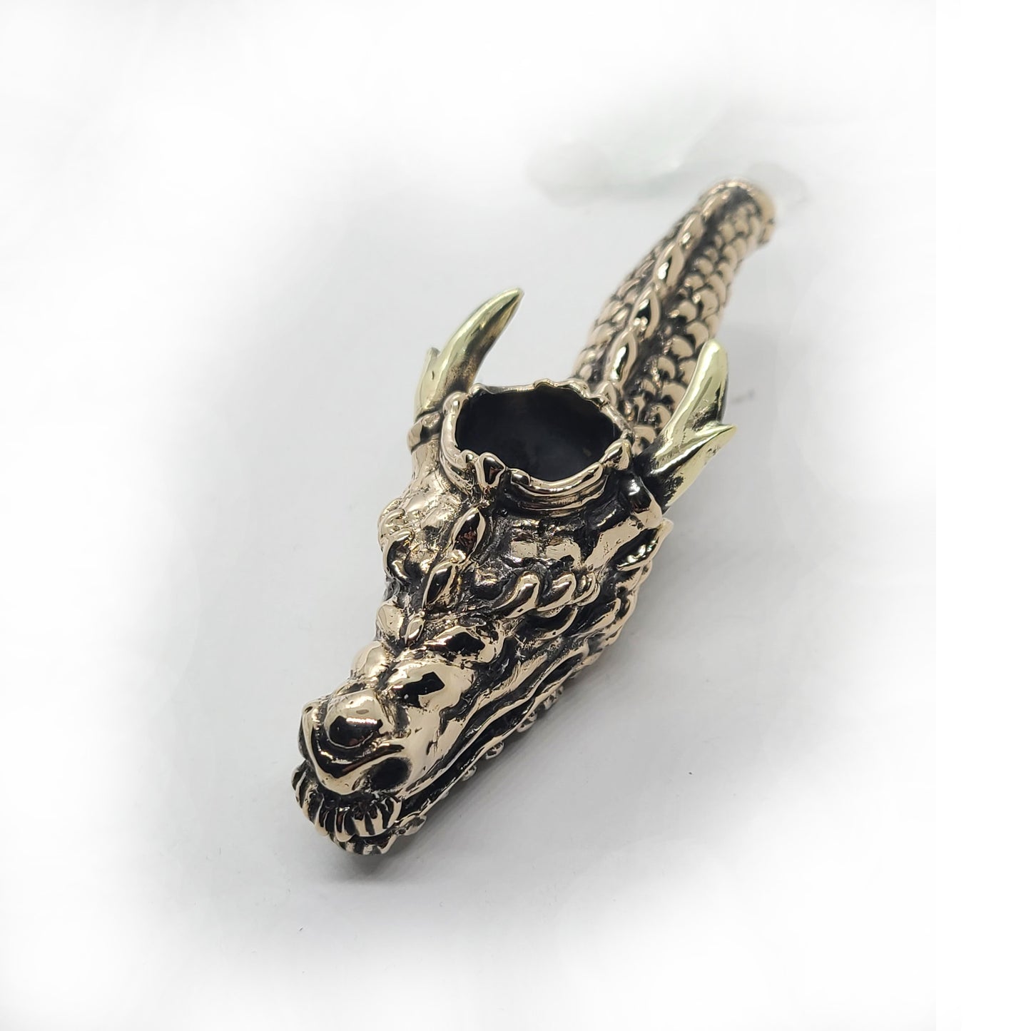 Dragon Head Unique Smoking Bronze Pipe
