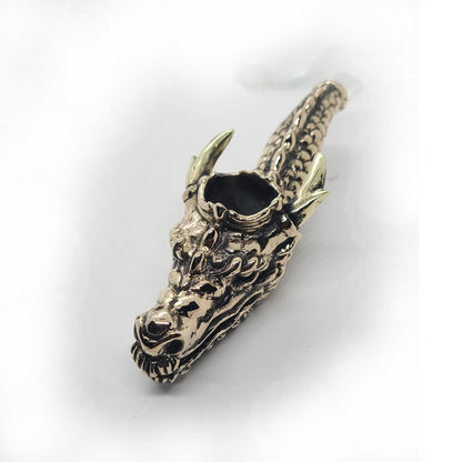 Dragon Head Unique Smoking Bronze Pipe
