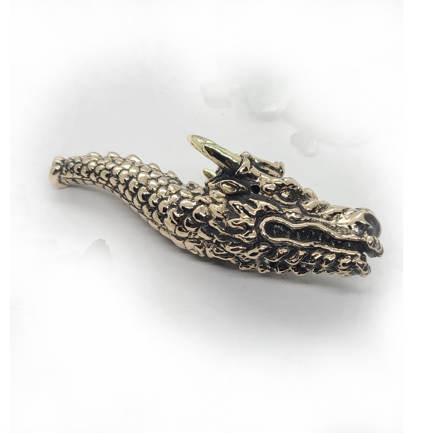 Dragon Head Unique Smoking Bronze Pipe