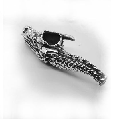Dragon Head Unique Smoking Sterling Silver Pipe