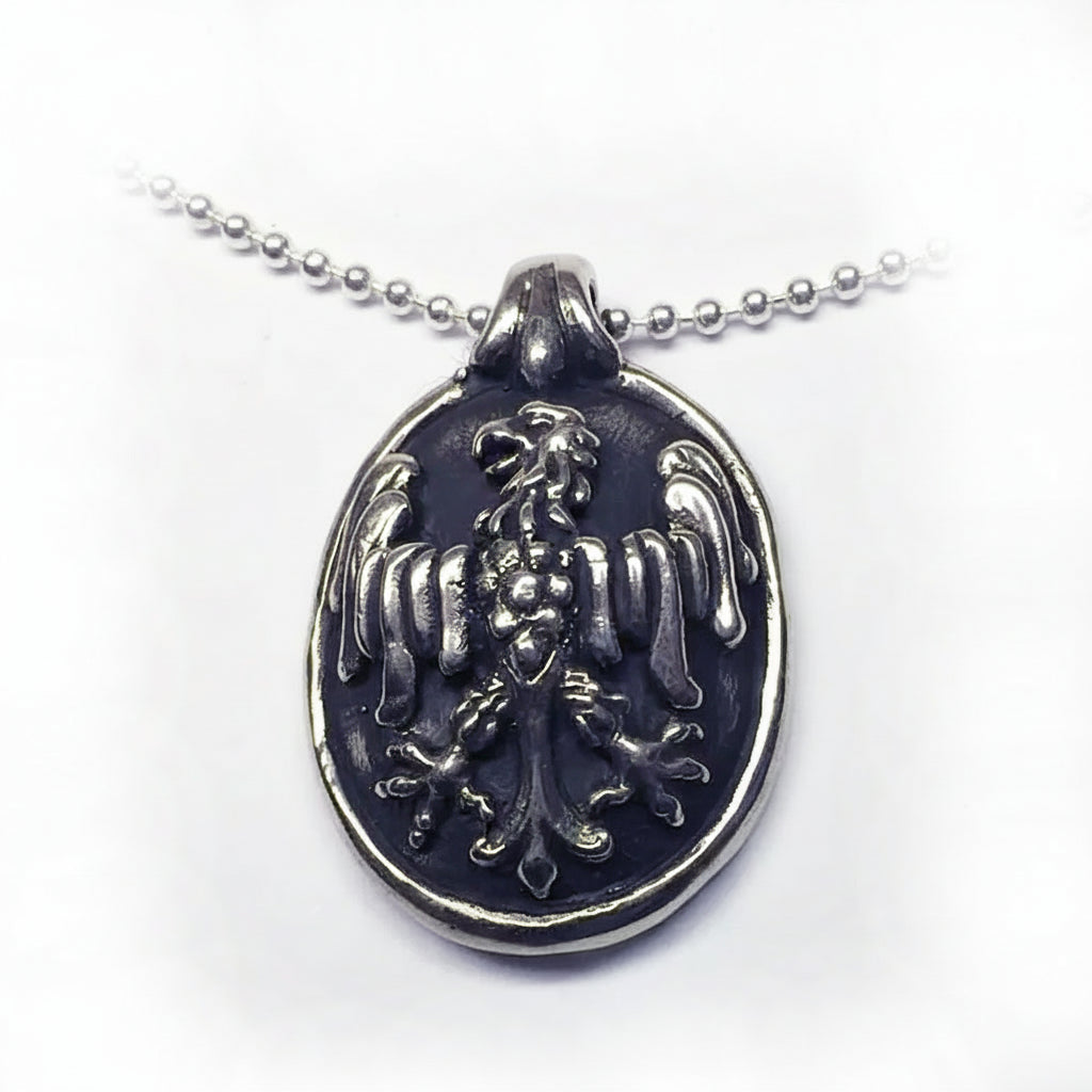 Eagle Shield Sterling Silver Pendant
