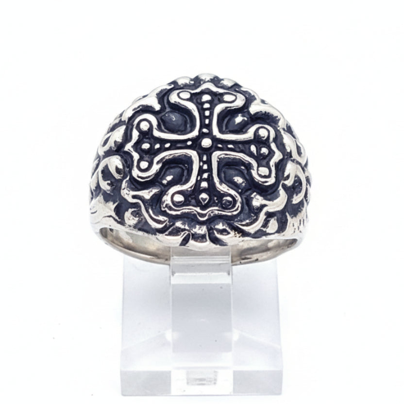 Essence Sterling Silver Cross Ring