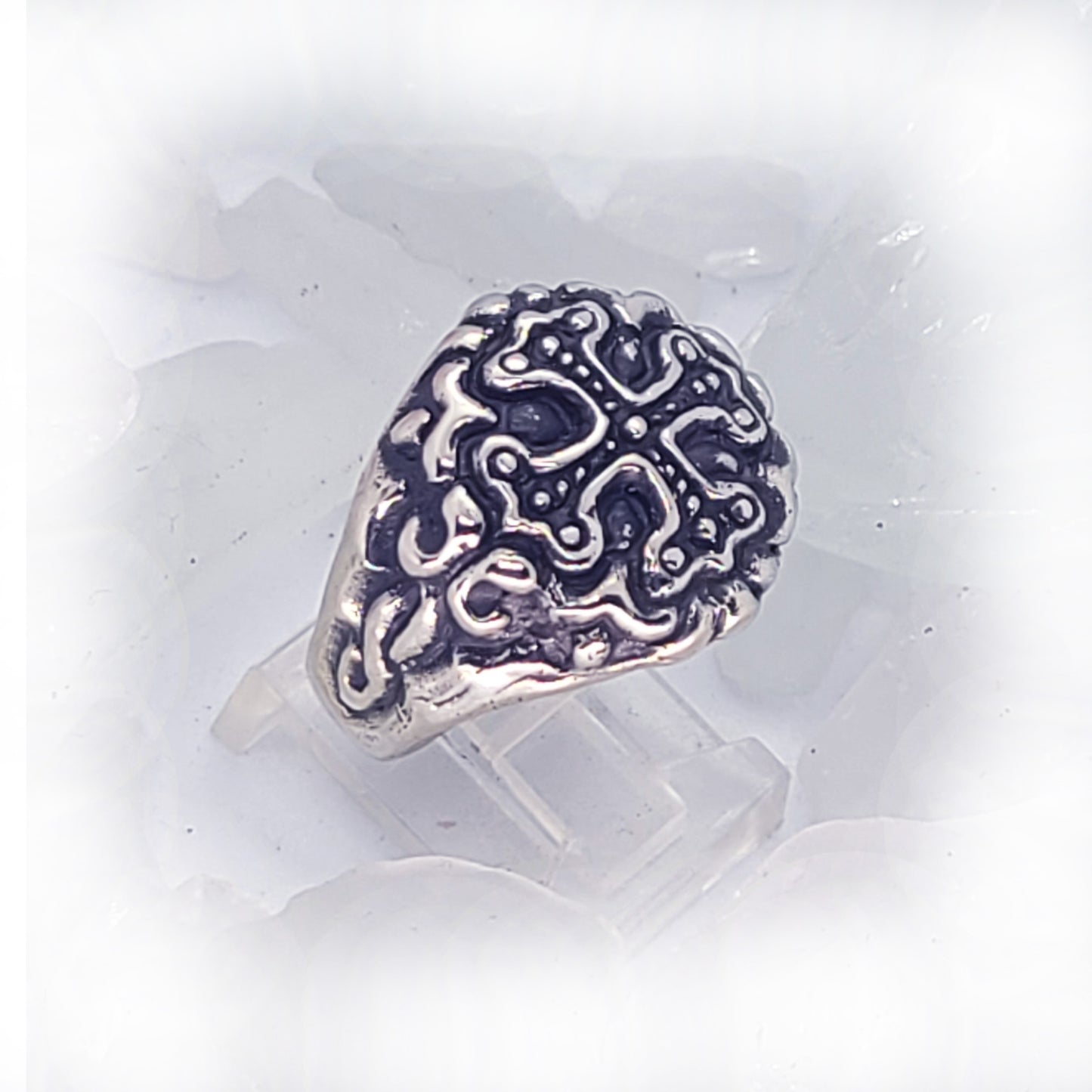 Essence Sterling Silver Cross Ring