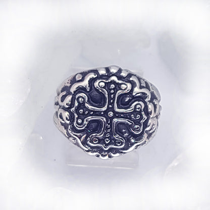 Essence Sterling Silver Cross Ring