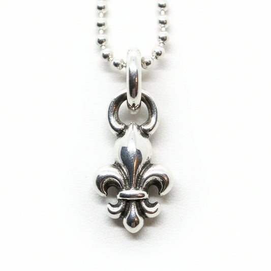 Fleur - De - Lis Sterling Silver Small Pendant