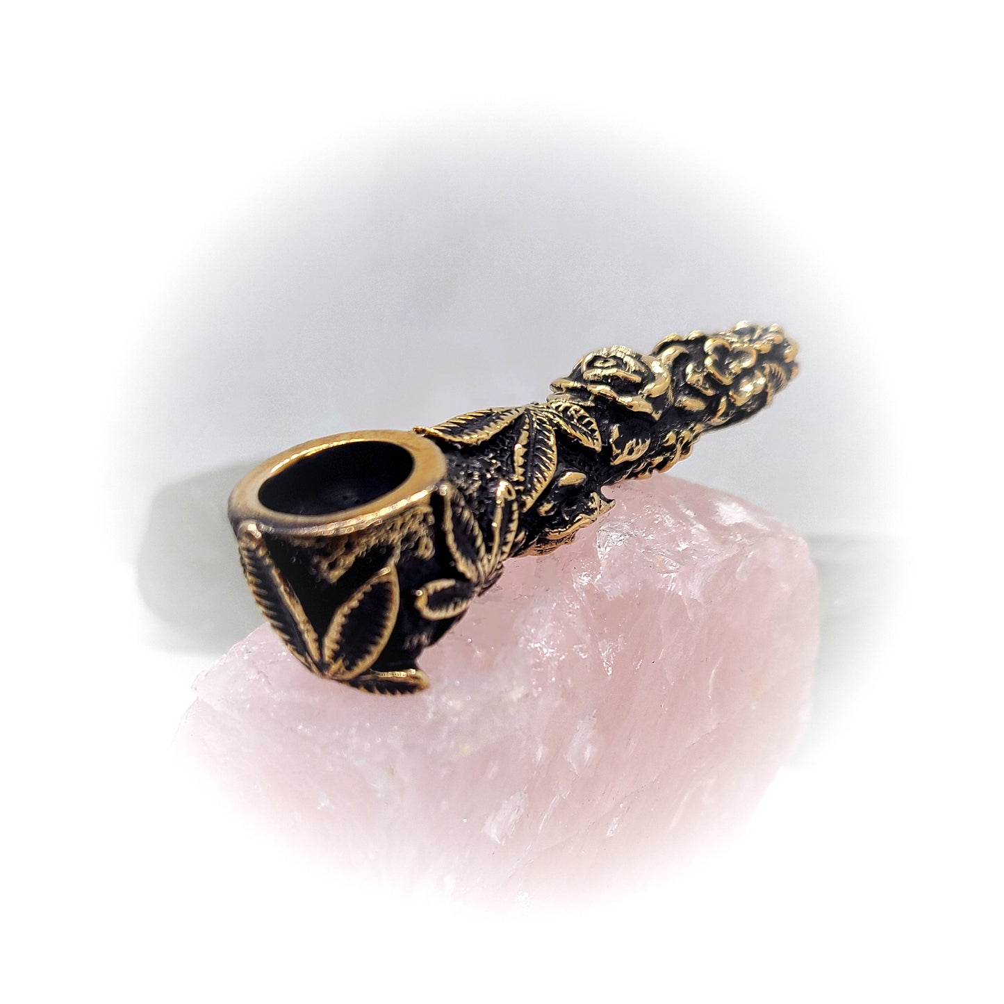 Flowers and Roses Sterling Silver Pipe