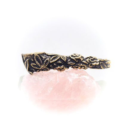 Flowers and Roses Sterling Silver Pipe