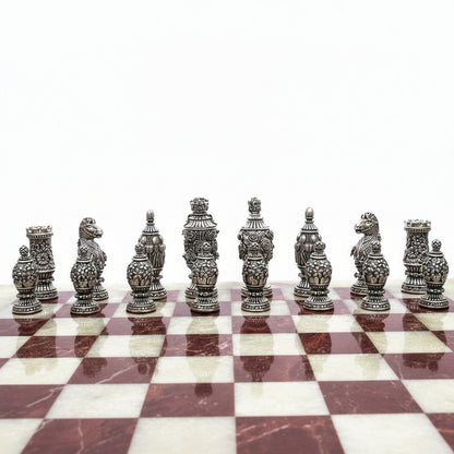 Tigrani “Flowers” Sterling Silver & Bronze Chess set