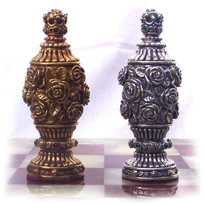Tigrani “Flowers” Sterling Silver & Bronze Chess set