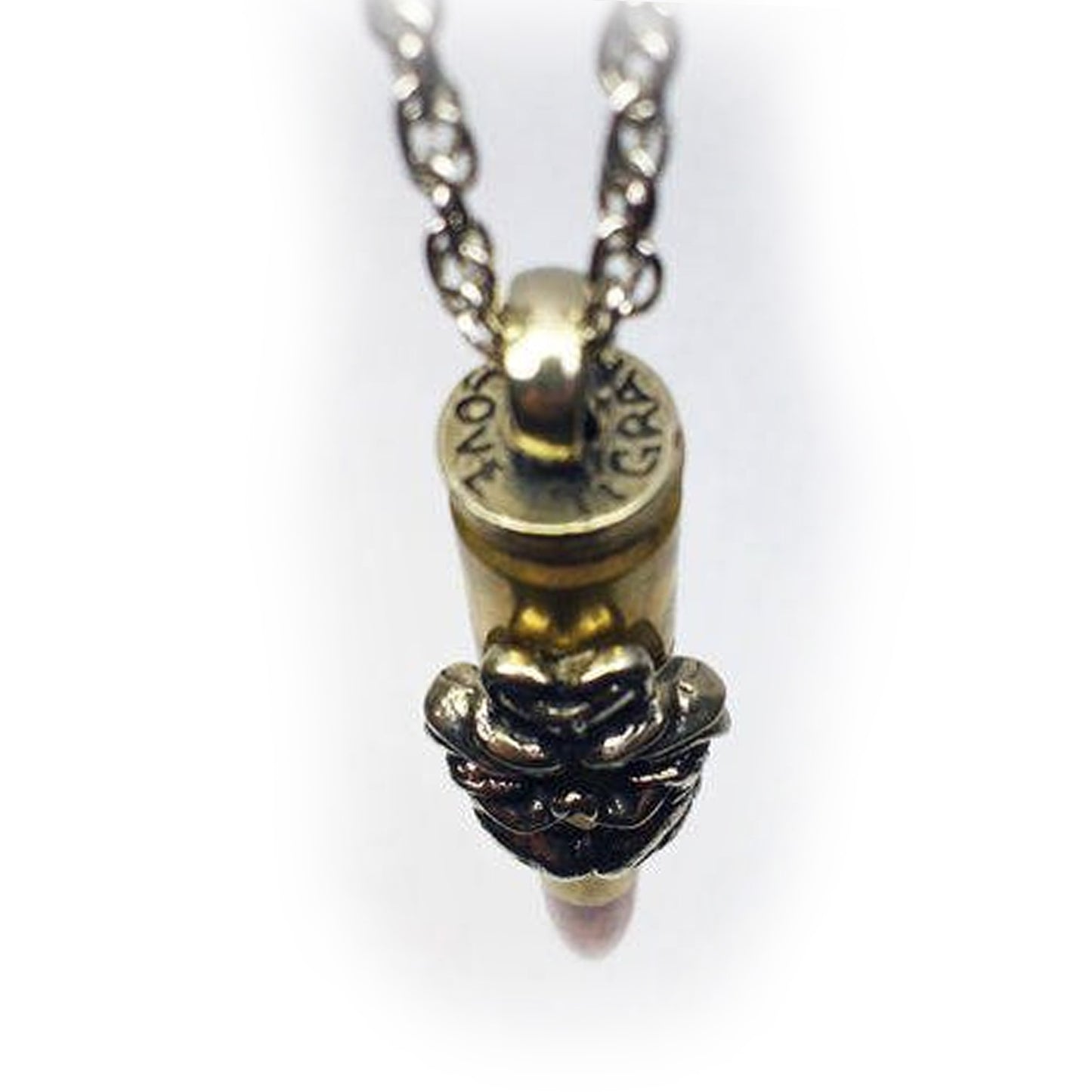 Gemini Zodiac Love Bullet Silver Pendant