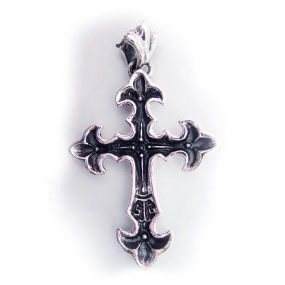 Gothic Silver Cross Pendant