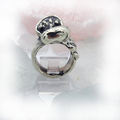 Hippopotamus Open Mouth Sterling Silver Ring