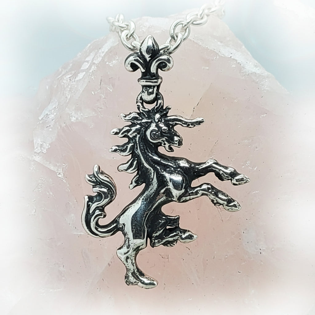 Horse Pegas Silver Pendant