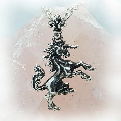 Horse Pegas Silver Pendant