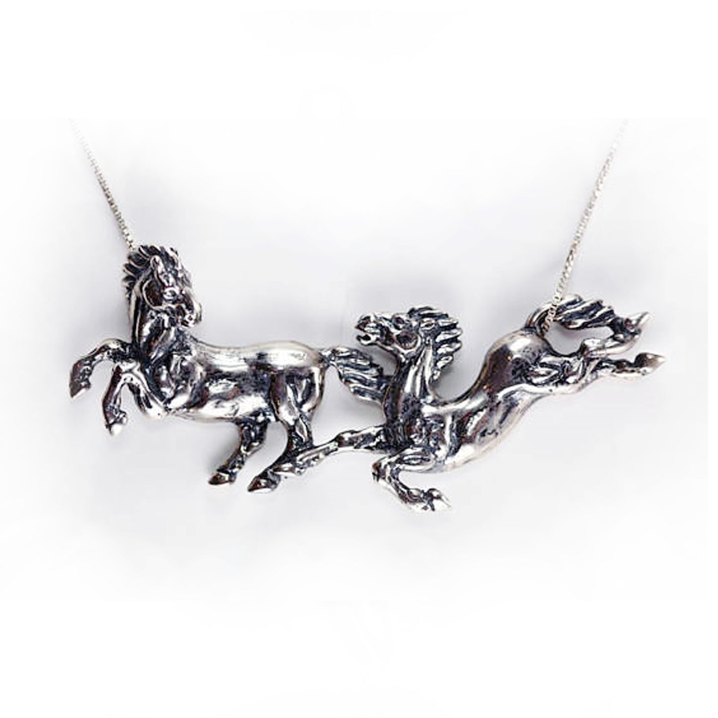 Horses love Sterling Silver Necklace