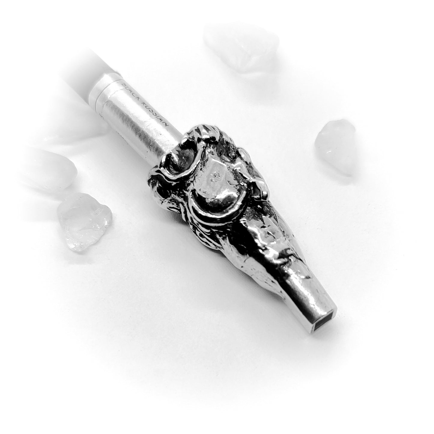 Jaguar Head Sterling Silver Cigarette Pipe