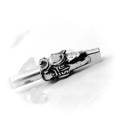 Jaguar Head Sterling Silver Cigarette Pipe