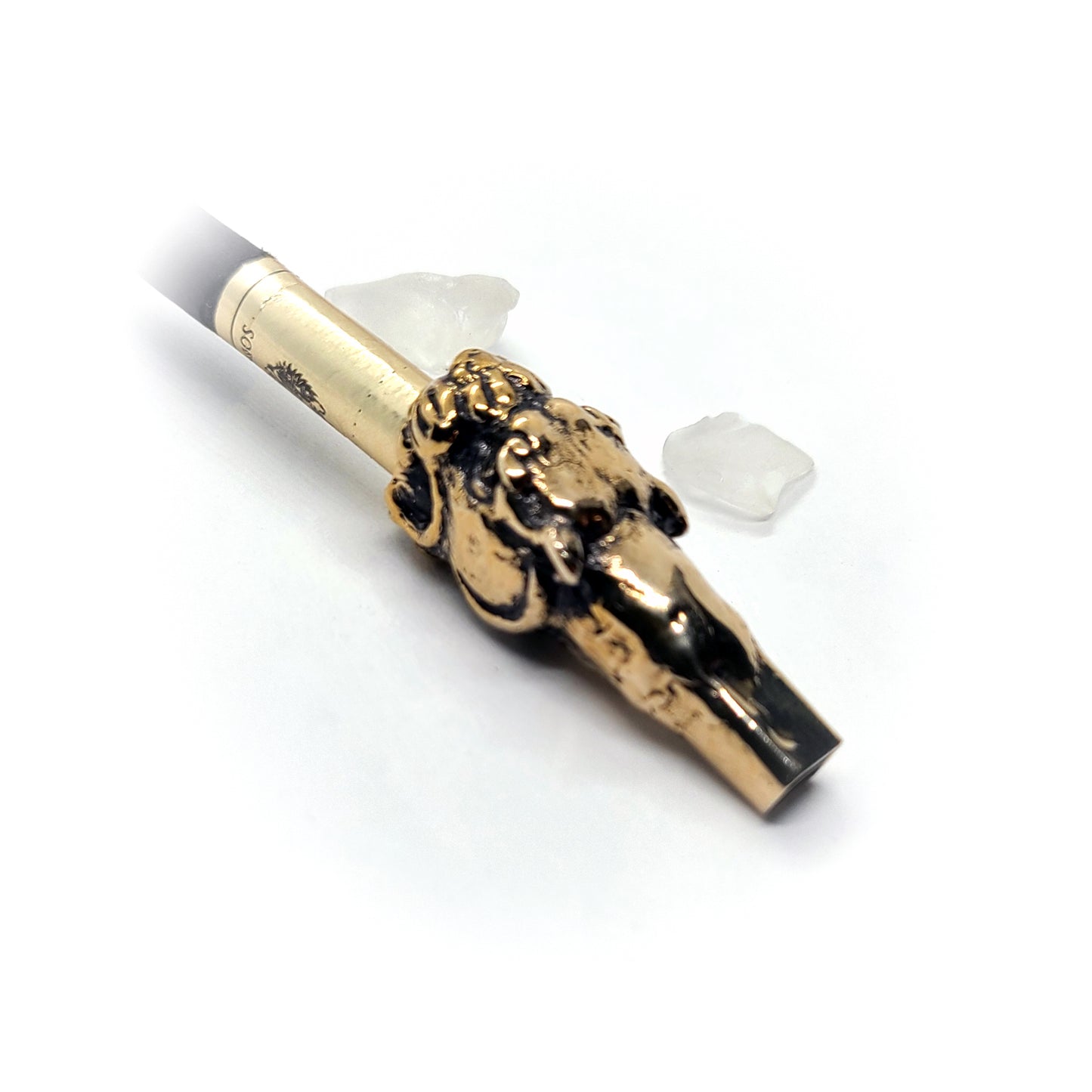 Jaguar Head Sterling Silver Cigarette Pipe