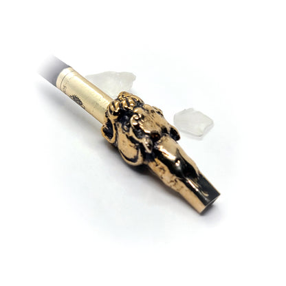 Jaguar Head Sterling Silver Cigarette Pipe