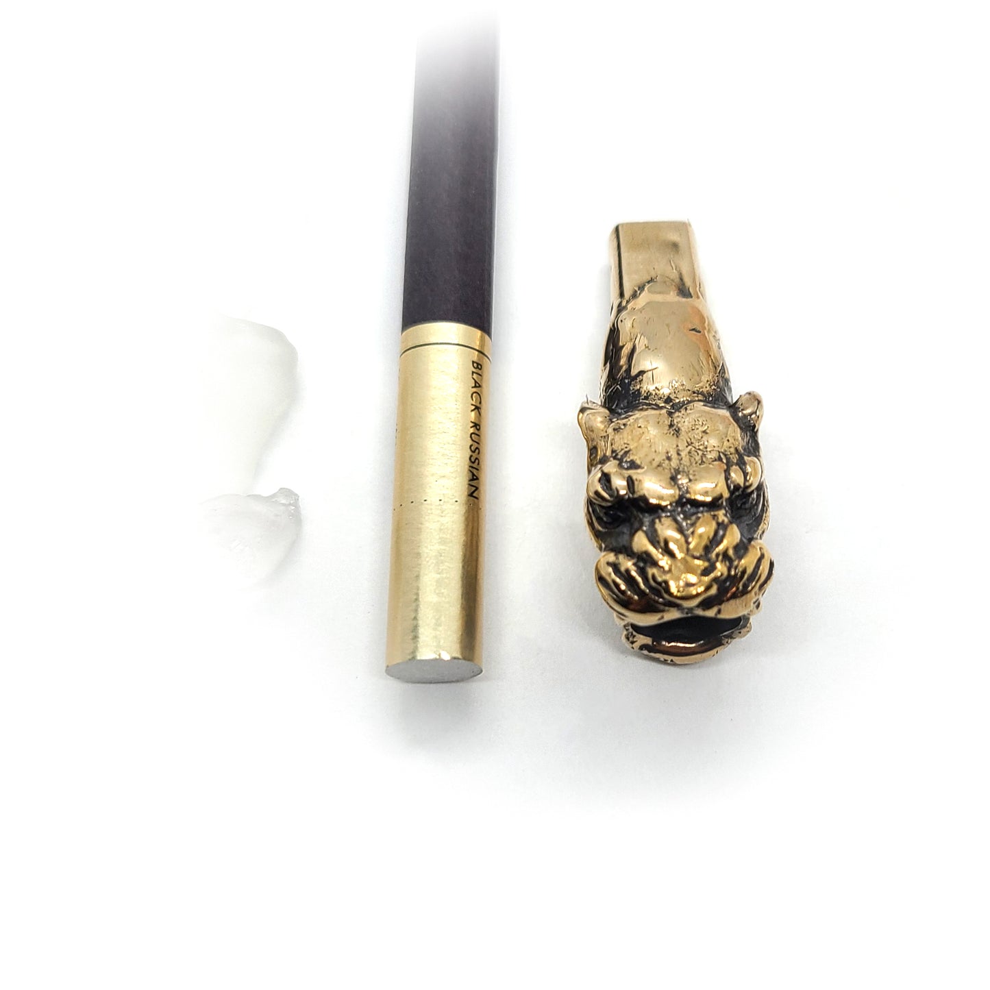 Jaguar Head Sterling Silver Cigarette Pipe