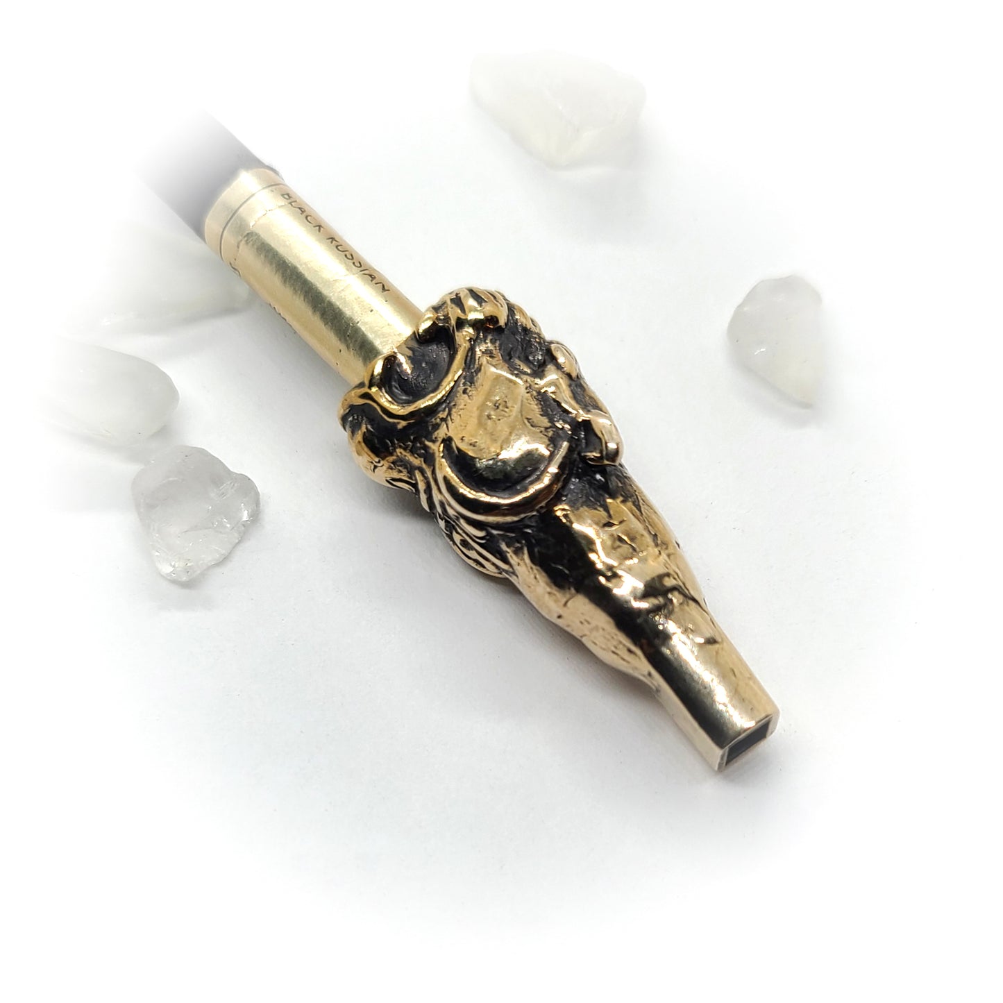 Jaguar Head Sterling Silver Cigarette Pipe