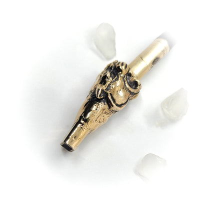 Jaguar Head Sterling Silver Cigarette Pipe