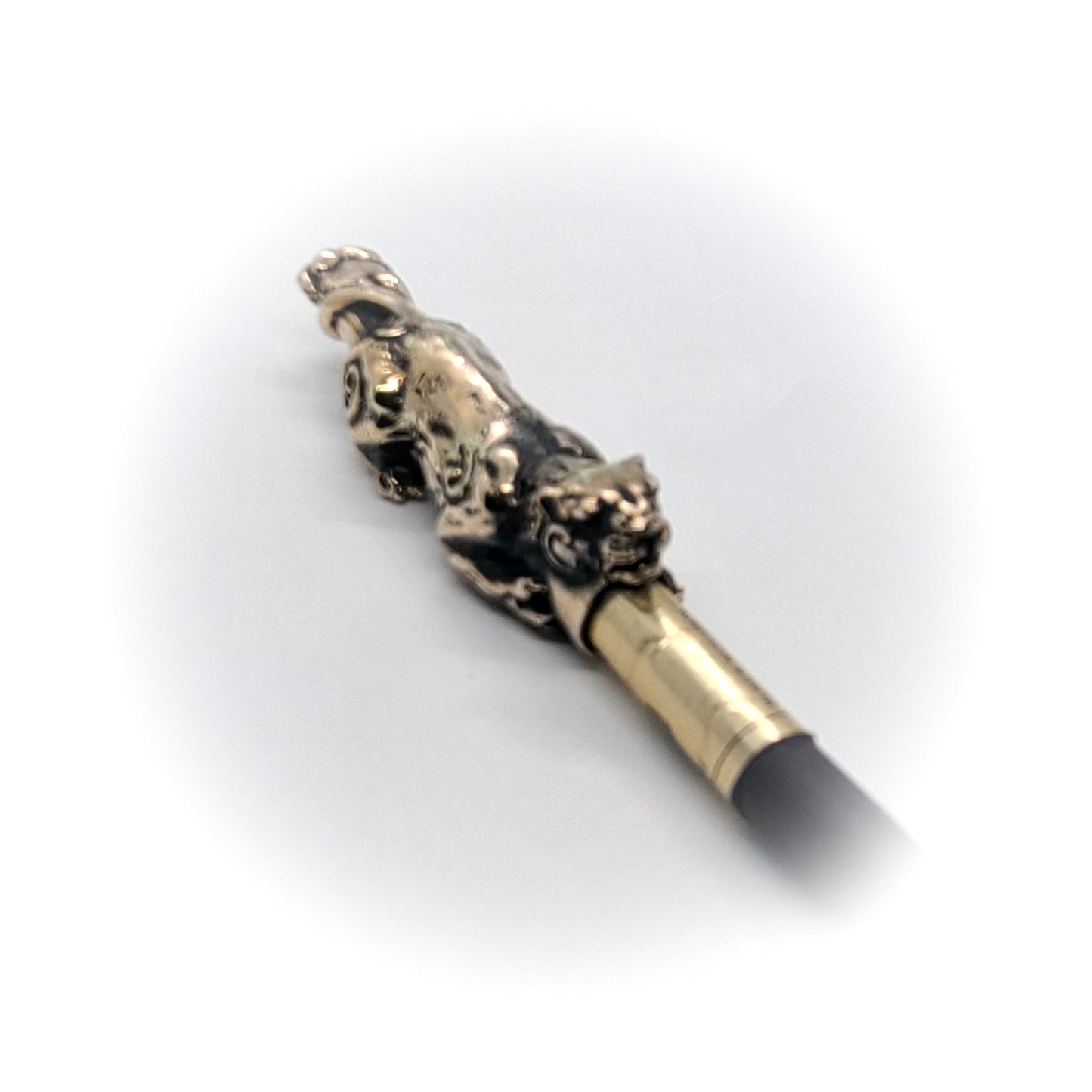 Attacking Jaguar Body Sterling Silver Cigarette Pipe