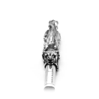 Attacking Jaguar Body Sterling Silver Cigarette Pipe