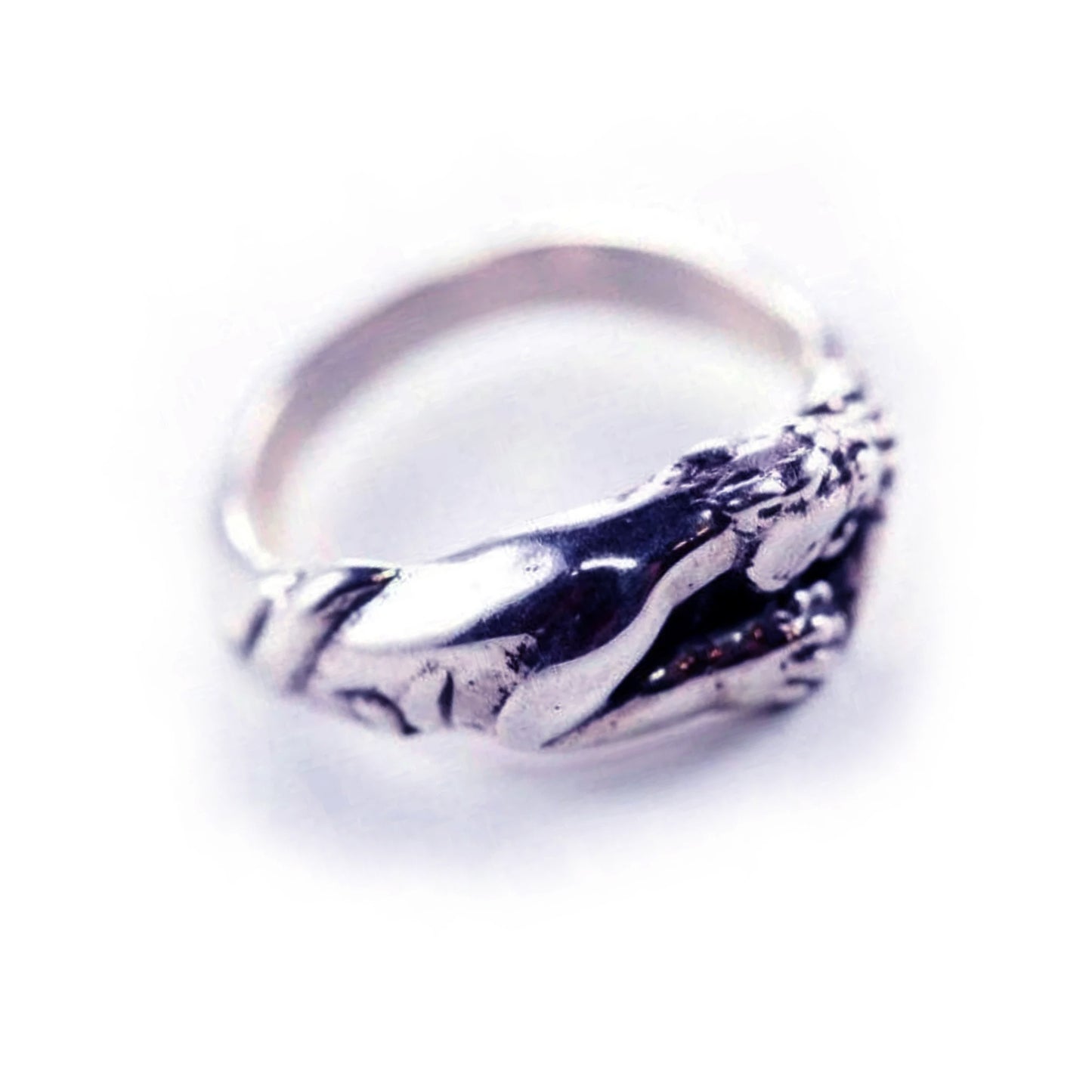 Jaguar Small Sterling Silver Ring