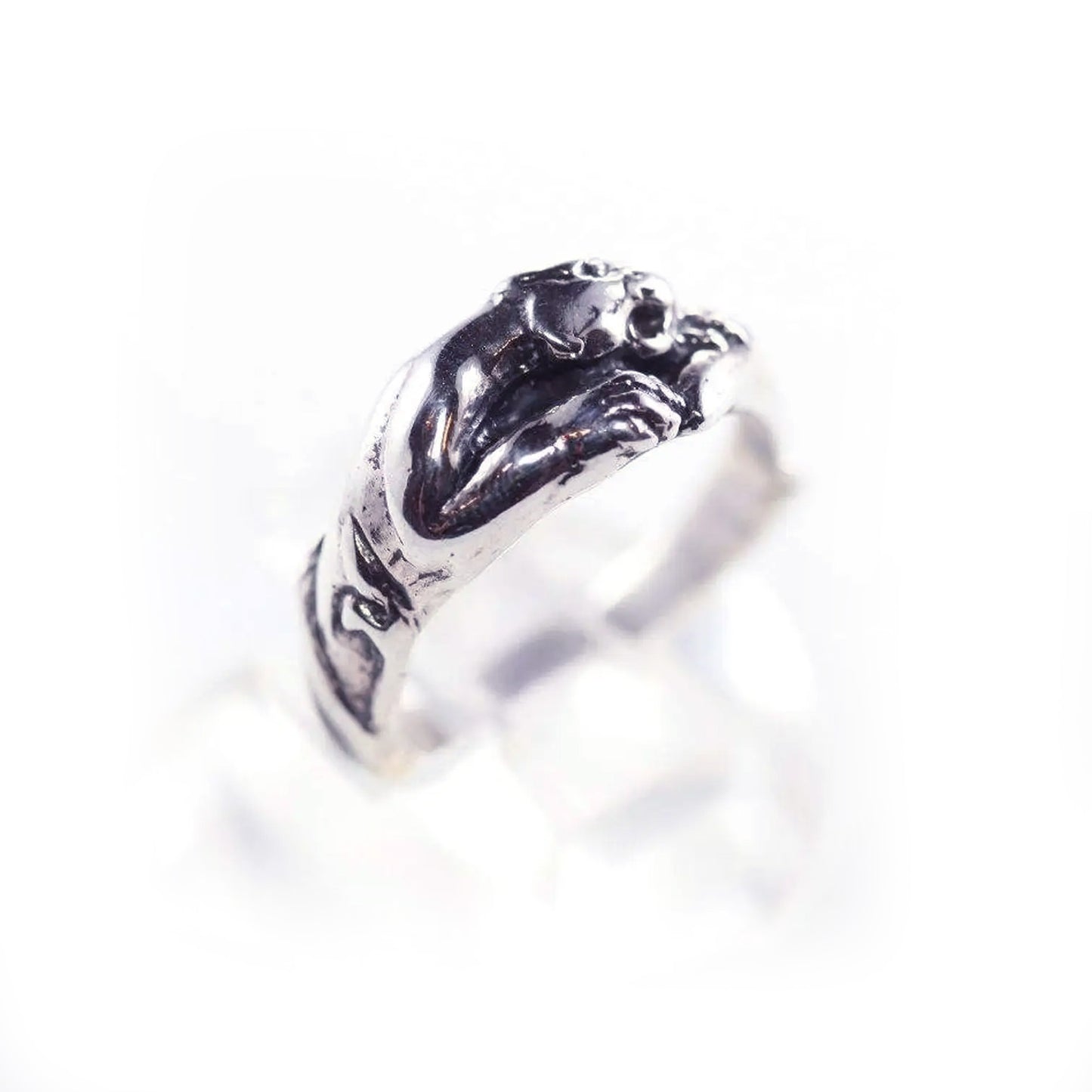 Jaguar Small Sterling Silver Ring