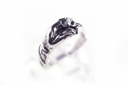 Small Jaguar Sterling Silver Ring