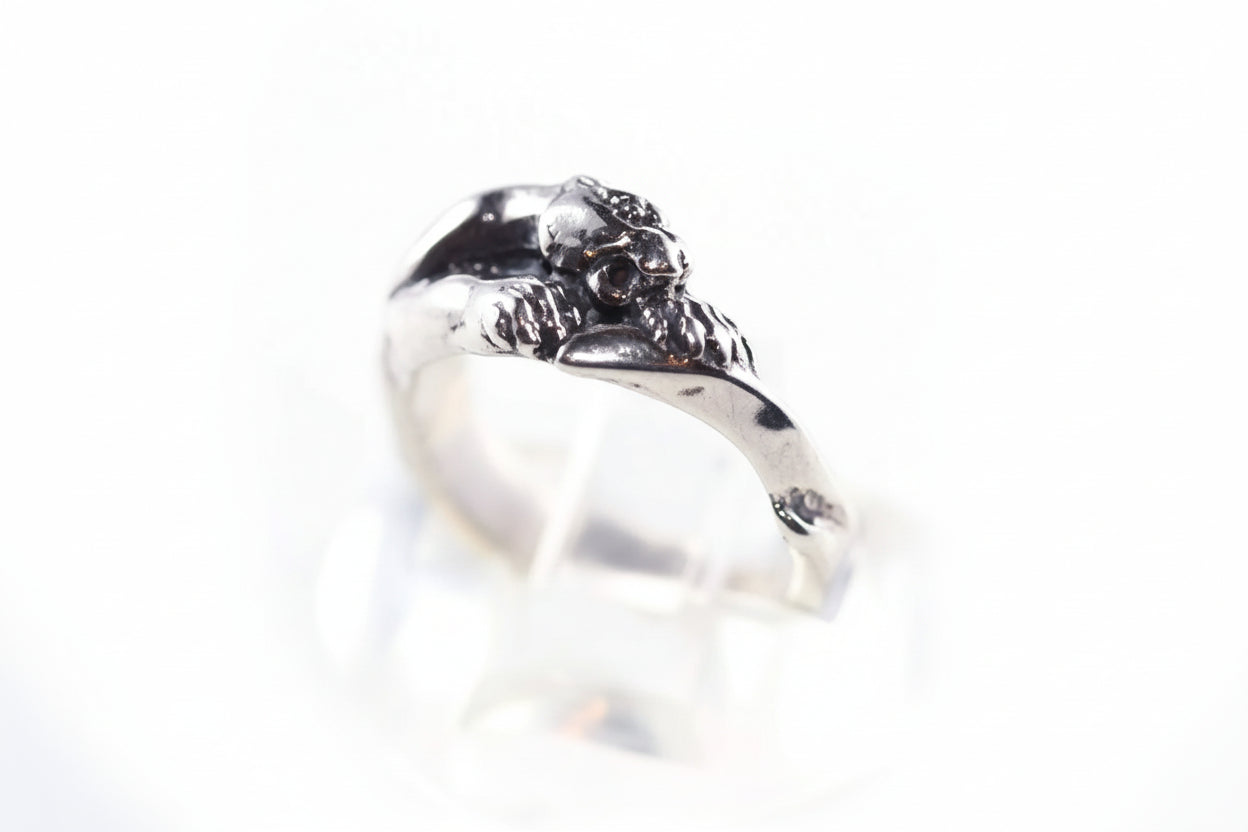 Small Jaguar Sterling Silver Ring