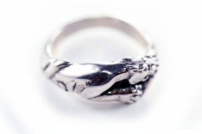 Small Jaguar Sterling Silver Ring