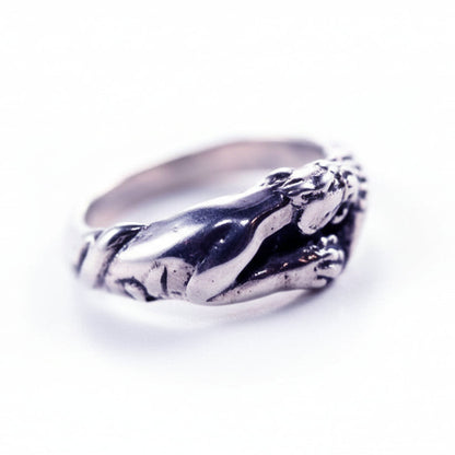 Small Jaguar Sterling Silver Ring