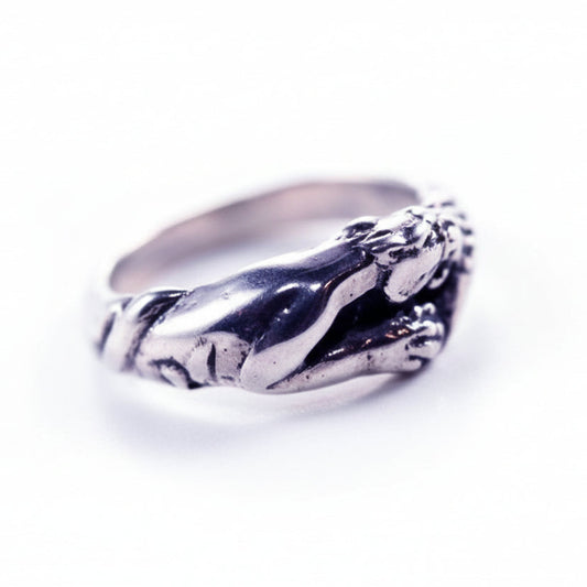 Small Jaguar Sterling Silver Ring