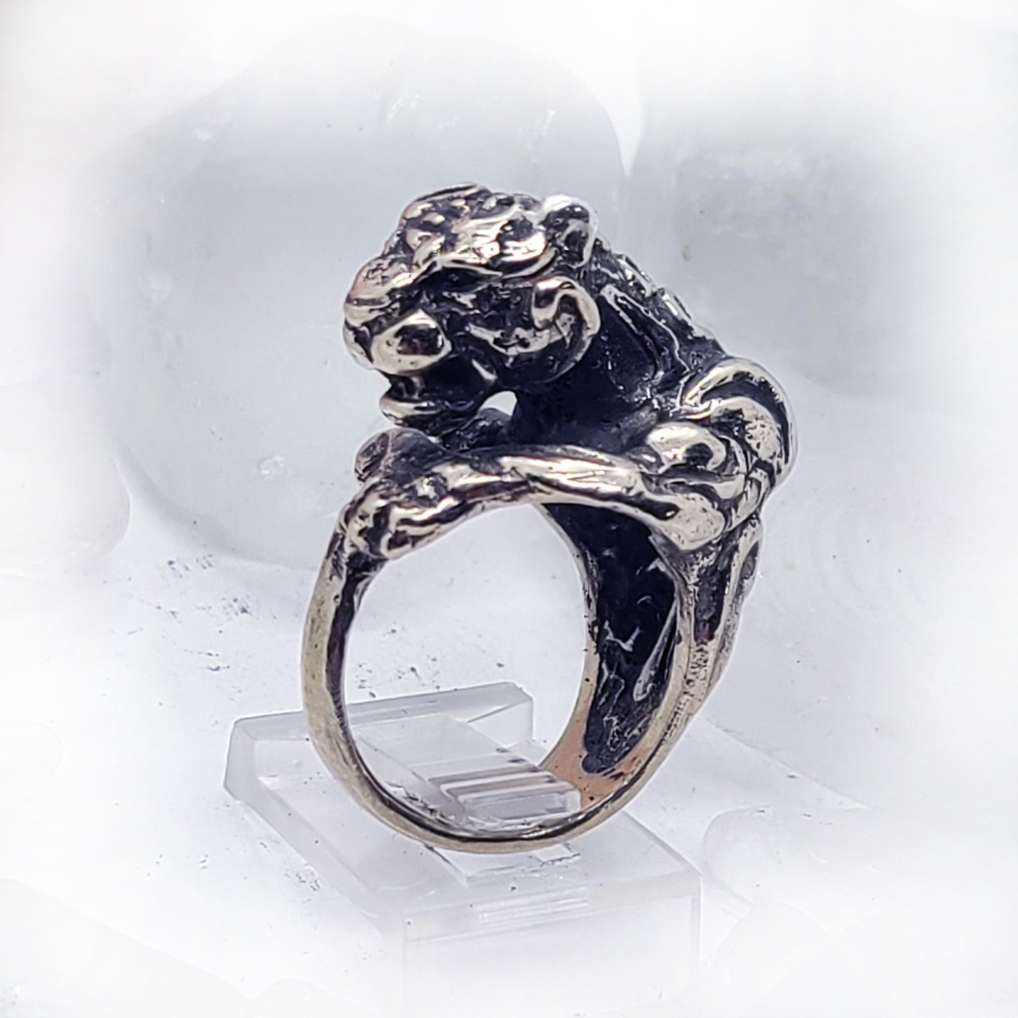 Tribal Jaguar Sterling Silver Ring