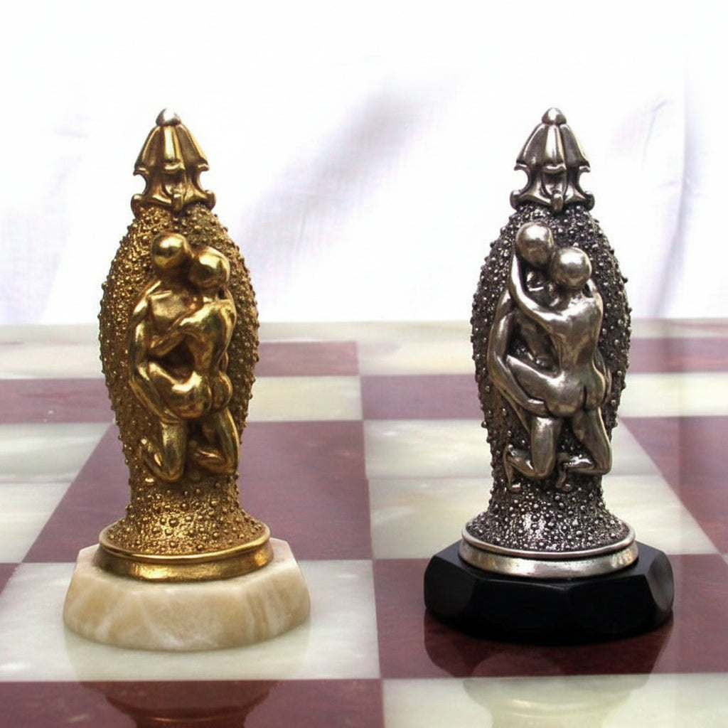 Tigrani Classic Erotic Sterling Silver Chess Set