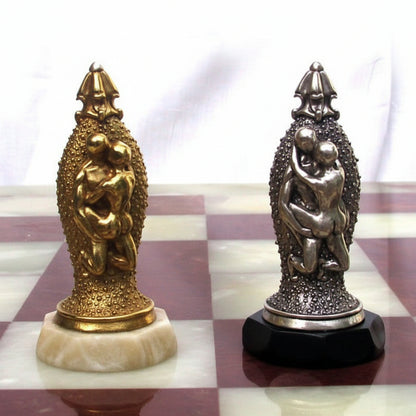Tigrani Classic Erotic Sterling Silver Chess Set