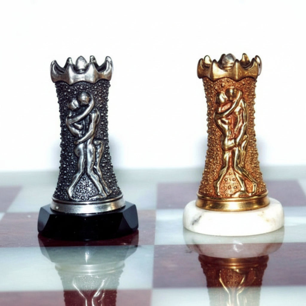 Tigrani Classic Erotic Sterling Silver Chess Set